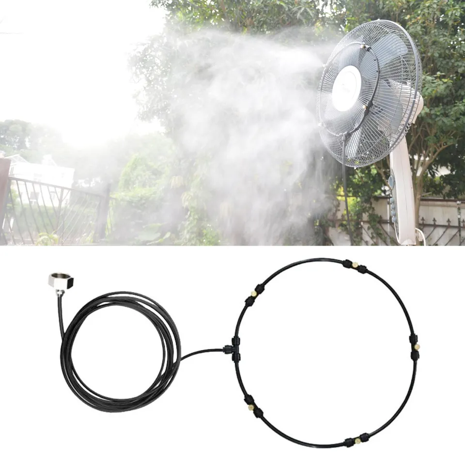 Perfk Fan Misting Kits Portable Misting Cooling System for Outside