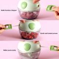 818 TOHA Manual Chopper Meat Grinder mini Food Processor Pounding Garlic Cutting Peppers Puree. 