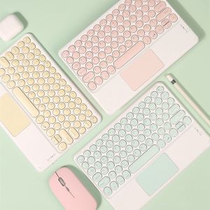 YES LADY Laptop 1PC Universal PC Tablet Tablet Desktop Ultra Thin 78 Keycaps Touchpad Keyboard Bluetooth Keyboard Wireless Keyboard 5.0 Touch Keypad