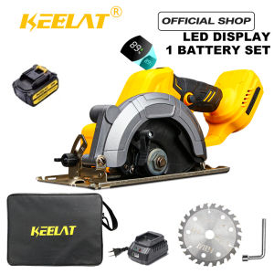 KEELAT KCS004 5.5 Inch Table Saw with LED Display Cordless Circular Saw with Battery Electric Cutting Saw