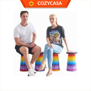 【COZYCASA】Outdoor Portable Foldable Stool Chair with Adjustable Height / Camping Chair / Foldable Chair