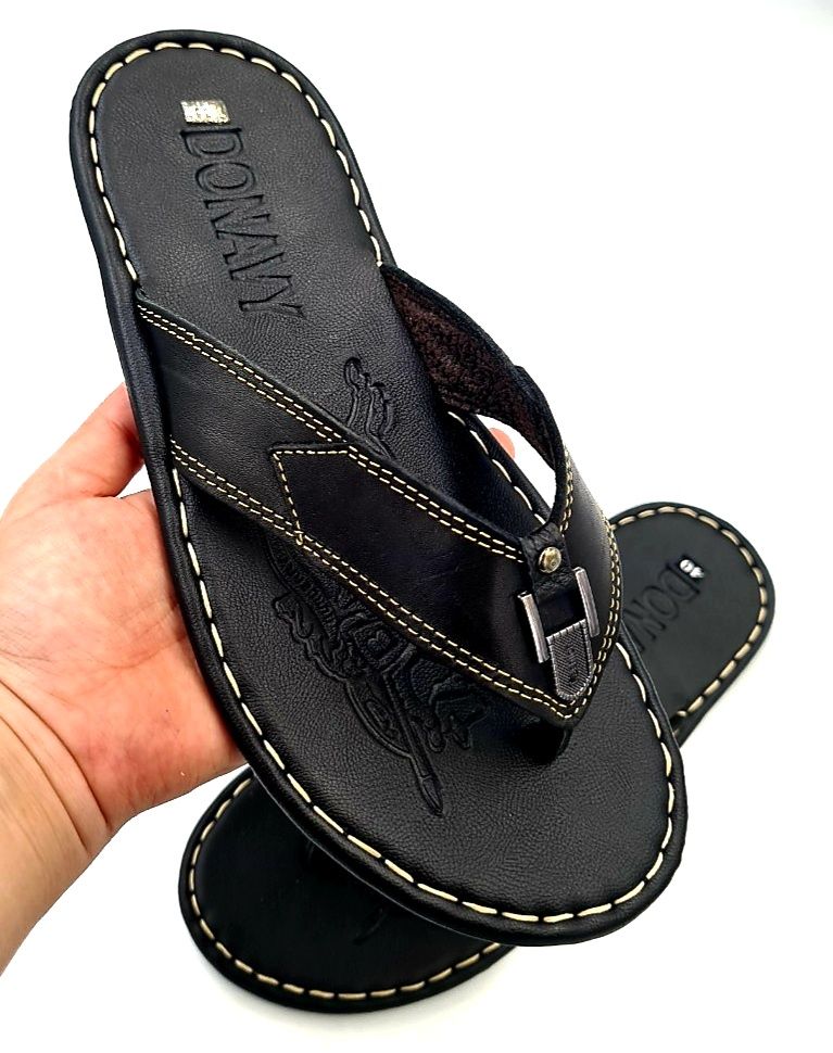 100% Genuine Cow Leather Toe Slippers, High Quality Mens Shoes 12 Months Warranty Shop Kinson. 
