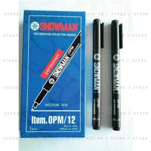 Spidol Snowman OHP-M Permanent (Hitam/Biru/Merah/hijau)