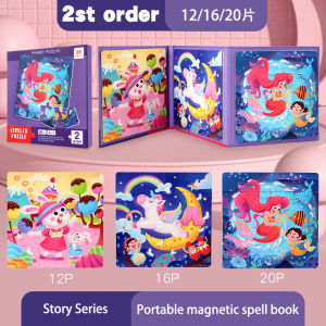 Kids Magnetic Puzzles Toddlers Leveled Puzzles for Kids Age 2 Up Preschool Learning Jigsaw Puzzles Travel Games and Travel Toys for 2 3 4 5 6 Years old Boys and Girls
