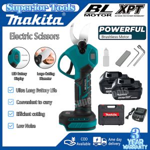 Makita Cordless Electric Scissors Branch Pruner Shears Ratchet Cutter Garden Tools With 2 Battery