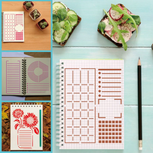 Journal Stencil Set for Dotted Journals Journalling Supplies/Accessories Kit for Time Saving Planner for Kids Adults 24