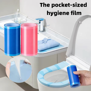 100Pcs Disposable Isolation Film Self-Adhesive Barrier Protective Tape Anti-Dirt Hygiene Film for Travel & Hotel