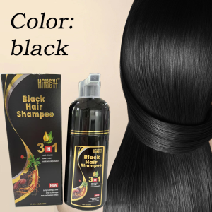 Sincecu Shampoo 3 in 1 Makes Hair Instantly From White To Brown Natural Hair Color for Women 500ML Herbal Black Hair Shampoo