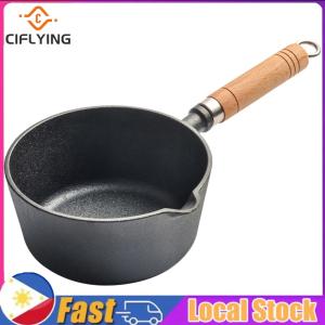 【Arrive In 1-3 Days】 Small Cast Iron Saucepan Non-Stick Mini Pan for Cooking Sauces and Butter Compact Durable Black Coating
