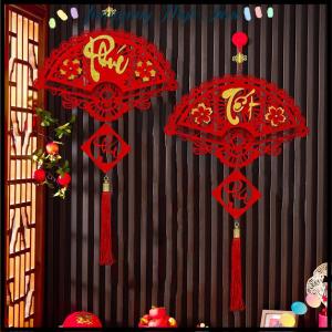 【Jumpping】 จี้ห้อยคอสำหรับแขวนในปีใหม่เวียดนามพร้อมพู่ประดับประตูหน้าต่างงานปาร์ตี้2026เทศกาลฤดูใบไม้ผลิอุปกรณ์ตกแต่งบ้าน