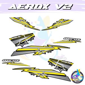 AEROX V2 STAR FIGHTER DECALS STICKER