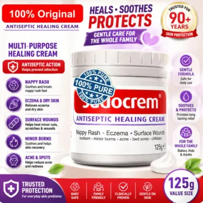 Authentic SUDOCREM Antiseptic Baby Skin Healing Cream Nappy Rash Relief (Made in Ireland)125g