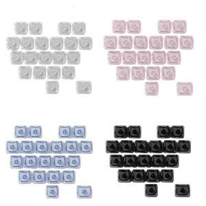 Xách Tay 21 Key Tình Yêu Không Có Carveds Transparents PC Keycaps Backlit Mao Hồ Sơ Cho Ban Đêm Đánh Máy Mã Hóa Sinh Viên