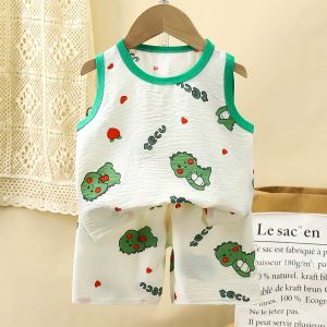 เสื้อกร้ามเด็ก เสื้อกร้าม+กางเกงขาสั้น เสื้อผ้าเด็กอ่อน ชุดเซท 2 ชิ้น Size80-110cm BXT30