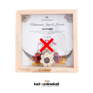 FRAME MAHAR PERNIKAHAN 3D | Hantaran Rustic