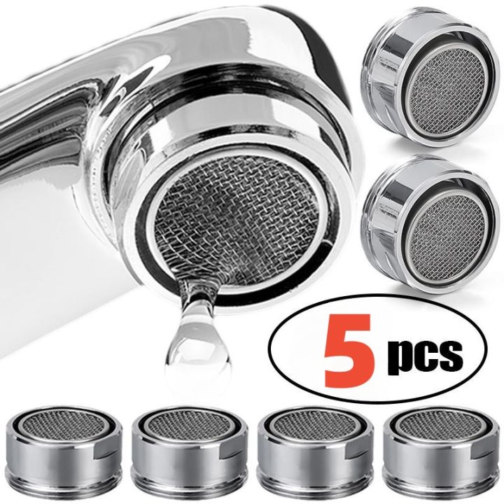 3/5Pcs Brass WaterSaving Faucet Aerator Splash Proof Filter Core