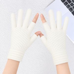 MUMU Chống gió Găng tay dệt mùa đông Đàn hồi Ấm áp Găng tay cảm ứng Đã được làm dày Găng tay đi xe đạp Phụ nữ