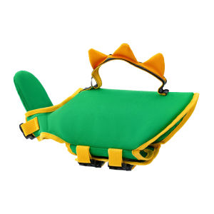 HamshMoc Safety Dog Life Jacket Reflective Dog Life Vest High Buoyandy with Rescue Handle Removable Neck Float Lifesaver for Dogs Swimming