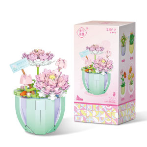 GALAXYMALL COD Mainan Brick Balok Buket Bunga Blok Susun Bangunan Flower Bouquet DIY Untuk Dekorasi N04
