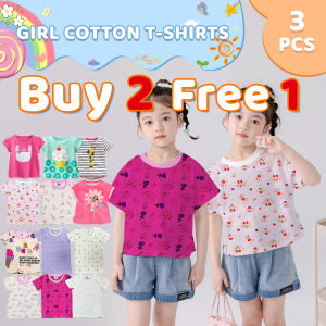 Buy2 Take1! BabyZoom Baby Girl Cotton T Shirts 3pcs Blouse Pajama Shirt Kid Girl Clothes Top Short ootd Random 0-6years 3pcs Set Newborn Short Sleeve Infant Baby Cotton Boy Girl Stuff Comfortable Breathable Soft Clothes Random Design Cod Free Shopping