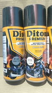 Paket Cat Semprot Pilok Diton Premium: Repsol Orange, Primer Grey, White & Clear Gloss