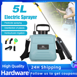 5L Small Electric Spray Portable Electric Sprayer Agricultural Sprayer Automatic Garden Plant Watering Sprayer