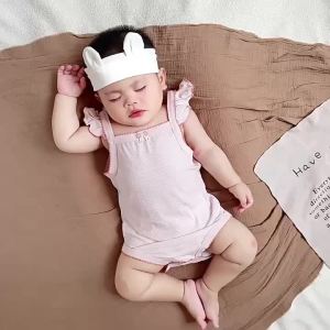 Baby Romper for Spring and Autumn a Modal-like long-sleeved jumpsuit for autumn breathable and skin-friendly romper for newborns