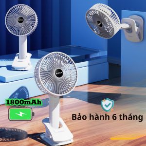 Quạt Mini Cầm Tay Quạt Kẹp Treo Tường Đa Năng Xoay 360 Độ 3 Cấp Độ Gió Sạc USB Trùm Sỉ Gia Thành