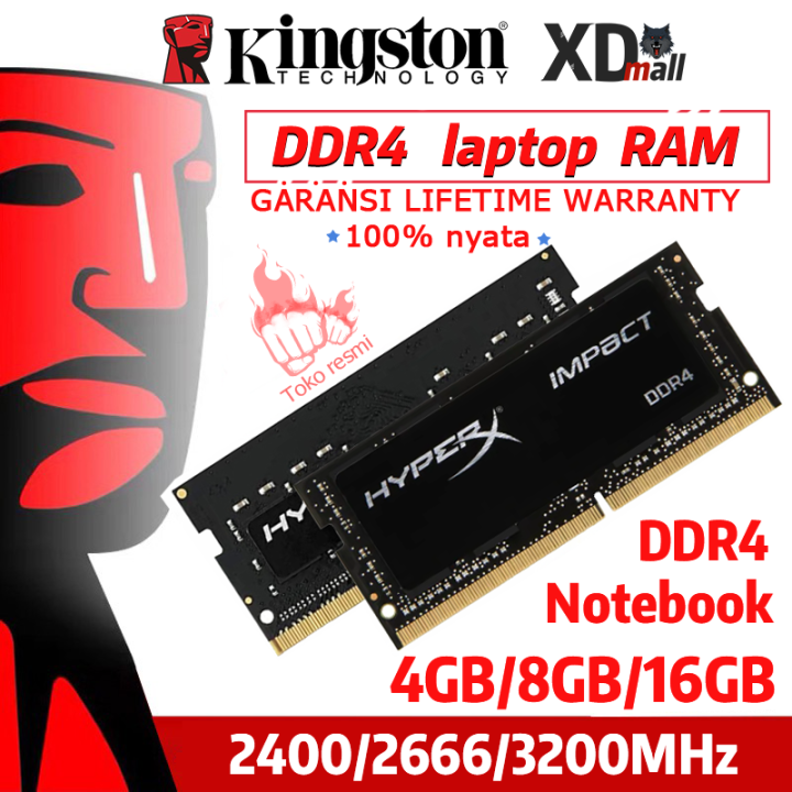 Kingston HyperX SODIMM Laptop RAM DDR4 2400 2666 3200MHZ 4GB/8GB