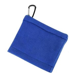 Reusable Golf Ball Cleaning Towel with Clip Microfiber Texture Suitable for Easy Portability on Bags Belts or Keychains