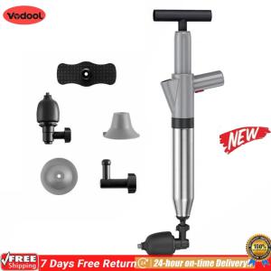 [VODF] Bathroom Plunger Stainless Steel Pipeline Clogged Remover Universal High- Accessories for Bathroom Shower Bathtub