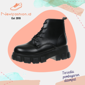 Sepatu Boots Wedges Flat Wanita Premium 243 Nextfashion