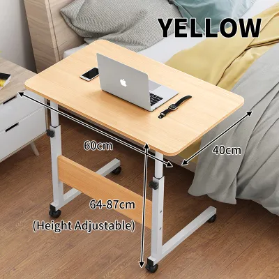 Multifunctional Portable Easy Lifting Laptop Table Computer Desk Removeable/Adjustable Meja Komputer Meja Beroda 笔记本电脑桌