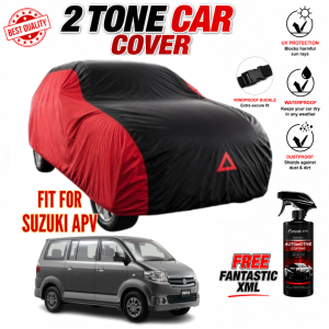 2-Tone Heavy Duty Car Cover for SUZUKI APV Waterproof UV Protection Outdoor Cover Windproof Buckle with FANTASTIC XML