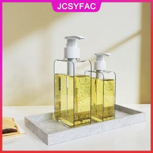 JCSYFAC Trong suốt vuông xà phòng dispenser Countertop Lotion chai với bơm phòng tắm Lotion lỏng xà phòng Dispenser bơm lại EMP