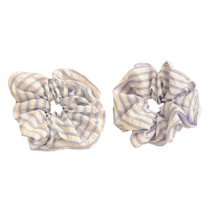 Elastic Striped Hair Scrunchy For Women Stretchable Hair Tie for Casual Workout Everyday Use Ponytail Holder Accessories