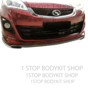PERODUA ALZA 14 (SE) FACELIFT FRONT V-LIP POLYURETHANE (PU) SKIRT LIP BODYKIT