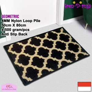 Tren-D-Rugs - Karpet Keset Kaki geometris sweden scandinavian alas lantai kamar runner dapur lorong panjang kitchen mat anti slip 50 cm X 80 cm - NMs