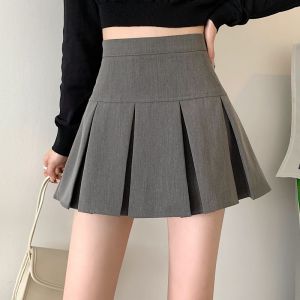 Rok pinggang tinggi lipit pinggang tinggi musim panas wanita baru gaya Korea