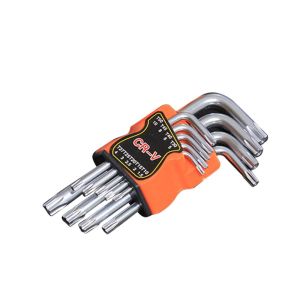 9pcs Kunci L Bintang Set Kunci L Torx Set Lubang Pendek