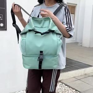 Drawstring Backpack for Women Large Capacity Dry and Wet Separation Travel Backpack with Separate Shoe Compartment Waterproof Clothing Storage Bag