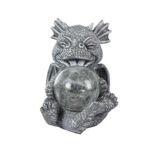 ZSDN MALL Nhựa Đèn giữ rồng năng lượng trời Dễ thương Sáng Tạo Đèn tượng động vật Tiểu cảnh Không thấm nước Đèn điêu khắc Khủng Long Ngoài trời