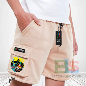 Katun Fleece Celana Cargo Pendek Pria Dan Wanita Dewasa Casual Dan Nyaman untuk Sehari-hari