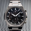 CASIO EDIFICE SLIM Solar Powered Sapphire Crystal EFS-S570DC Men's Analog Watch Stainless Steel Band. 