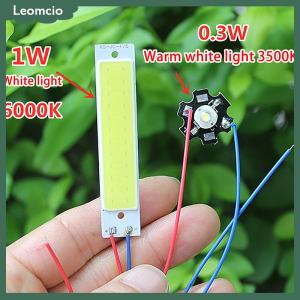 [Leomcio] แผงไฟ LED แบบคู่พร้อมสวิตช์ควบคุมไฟฉาย DC 3.7-5V ไฟกลางคืนโคมไฟตั้งโต๊ะอุปกรณ์เสริมแบบทำมือ