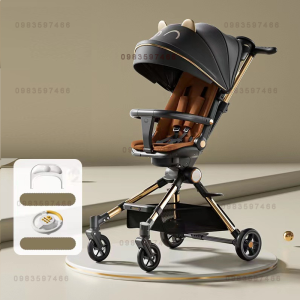 Xe đẩy cho bé GẤP GỌN K8 MẪU MỚI NHẤT 2024KÈM BÀN ĂNVÔ LĂNG NHẠC GIẢI TRÍ BH 1 NĂM BimBim Babyshop