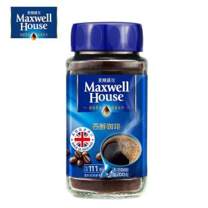 麦斯威尔香醇黑咖啡Maxwell Black Coffee | Imported from the UK | Instant Cane Sugar Free 100g Refreshing