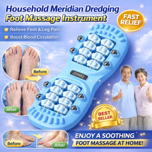 Upgraded Dual Magnetic Foot Massager For Meridian Therapy Acupressure Massager Plantar Fasciitis Pain Relief Relax Roller