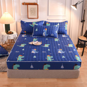 Pinkstore ผ้าปูเตียงกันไรฝุ่น 3.5/5/6ฟุต ผ้าปูที่นอน ผ้าปูนุ่ม ผ้าปูหน้านุ่ม กันไรฝุ่น นอนสบาย ผ้าคลุมเตียง ไม่รวมปลอกหมอน