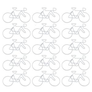 15pcs hình xe đạp kẹp giấy 55x35mm nhỏ kẹp kim loại tập tin tổ chức kẹp sách Clip đánh dấu trang cho văn phòng trường học